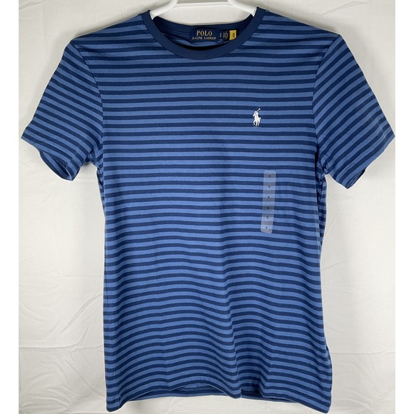 Polo Ralph Lauren Other - NWT‎ Men Classic Polo Ralph Lauren Short Sleeve Striped T-Shirt Navy & Lt Blue S